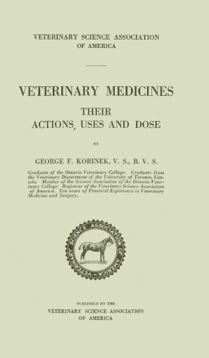 [Gutenberg 62644] • Veterinary Medicines, Their Actions, Uses and Dose